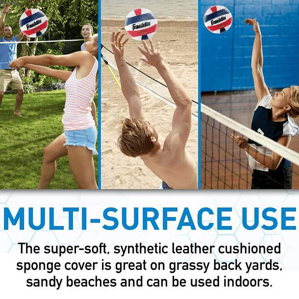 Balón Volleyball Franklin Sports Soft Spike Tamaño 5 6