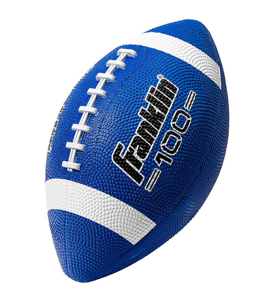 Balón Fútbol Americano Franklin Sports Grip-Rite Azul 100 Tamaño Junior