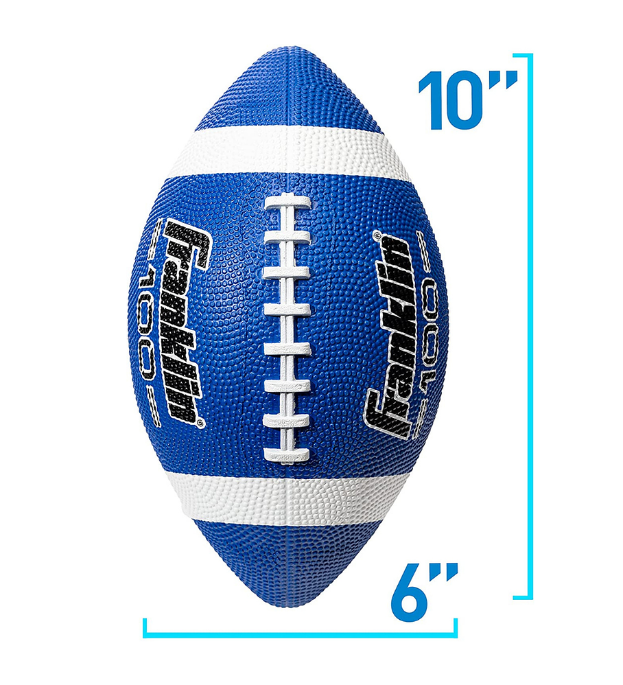 Balón Fútbol Americano Franklin Sports Grip-Rite Azul 100 Tamaño Junior