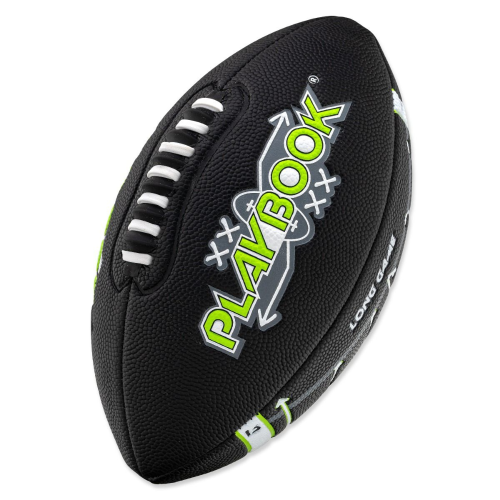 Balón Fútbol Americano Franklin Sports Playbook Negro Tamaño Junior