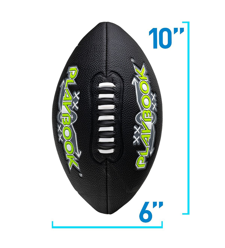 Balón Fútbol Americano Franklin Sports Playbook Negro Tamaño Junior