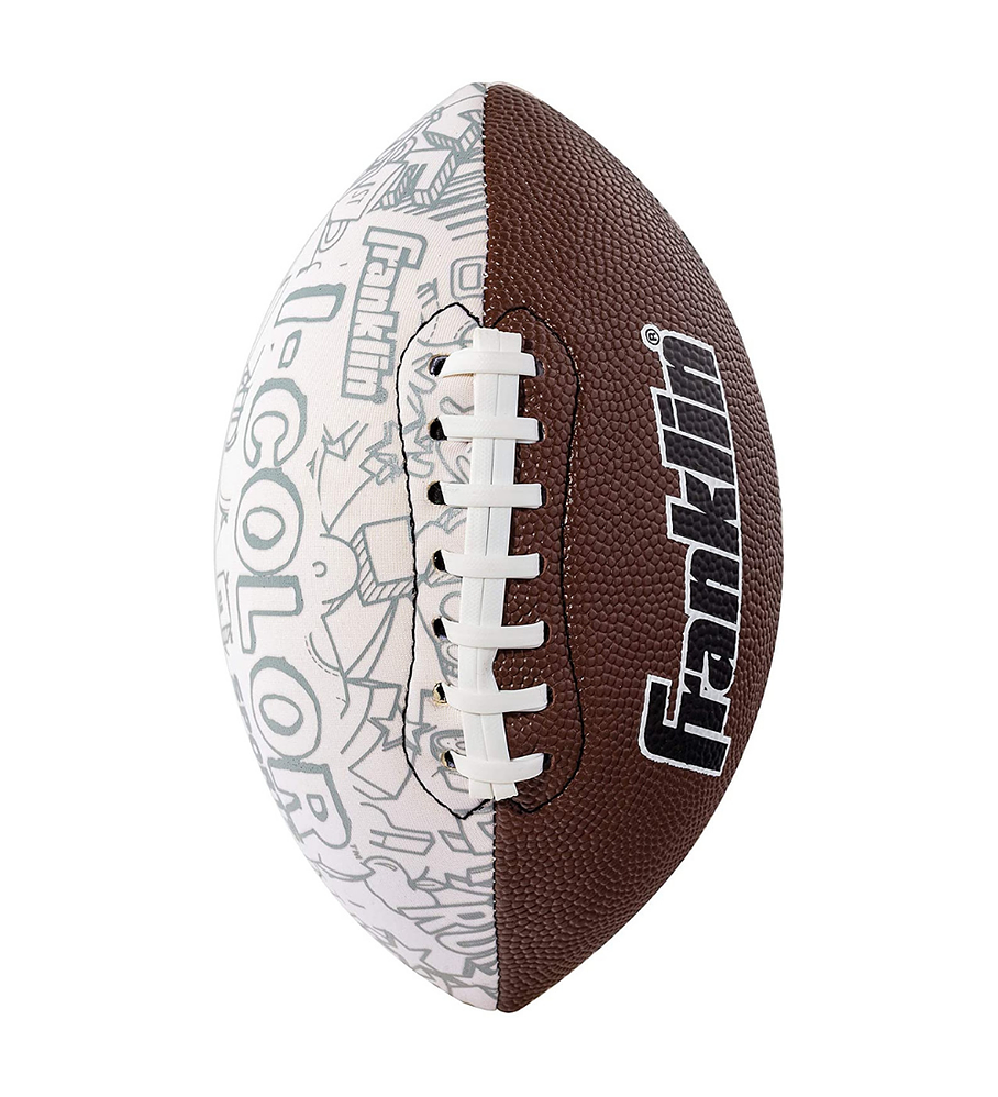 Balón Futbol Americano Pintable Franklin Sports Mini I-Color 10 Lápices