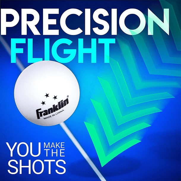 Pelotas de Tenis de Mesa Franklin Sports 40mm 3 Estrellas Pack 6 Ping Pong 3