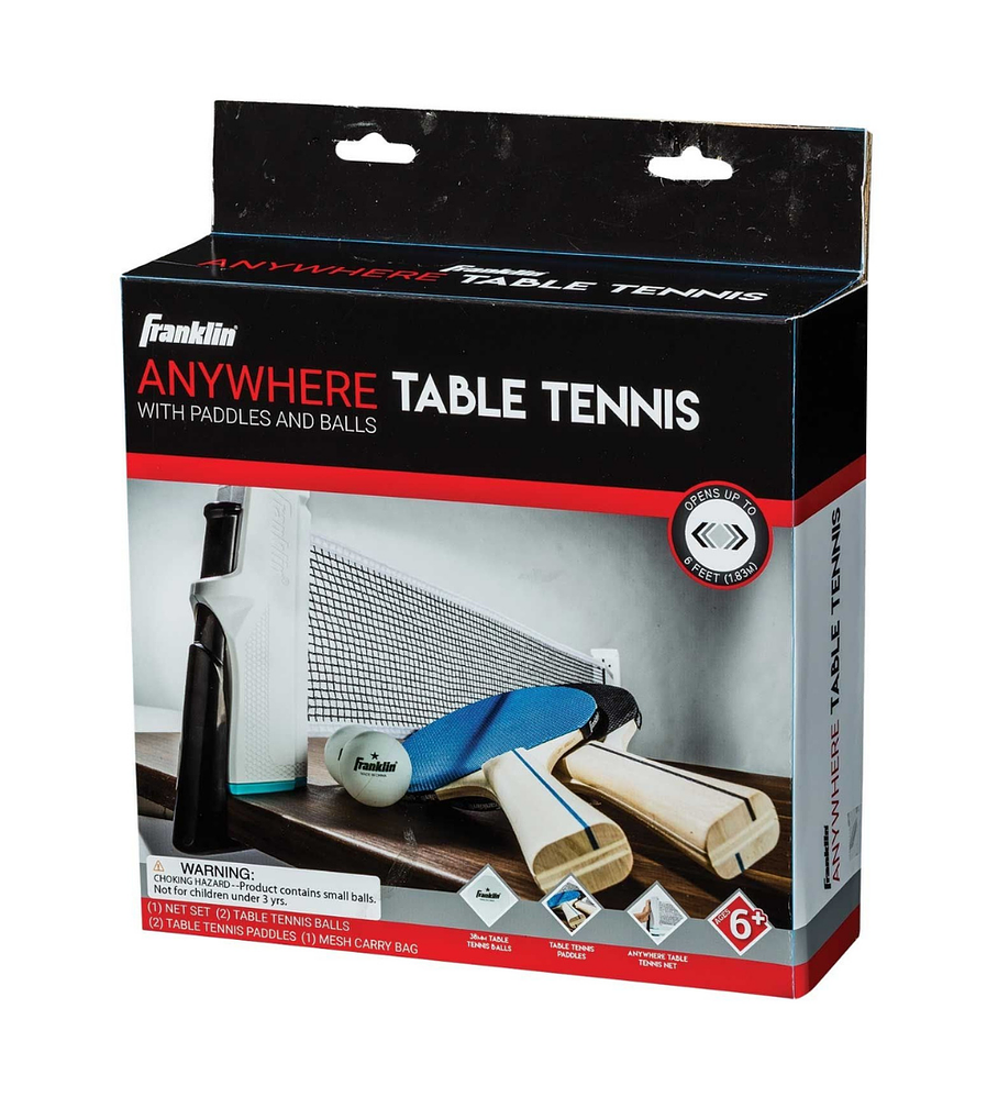 Red de Tenis de Mesa Set Franklin Sports Anywhere Table Tennis Ping Pong