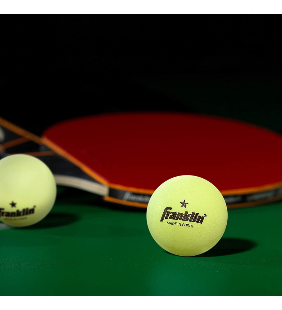 Pelotas de Tenis de Mesa Franklin Sports Glow Brillo 40mm 1 Estrella Pack 6 Ping Pong