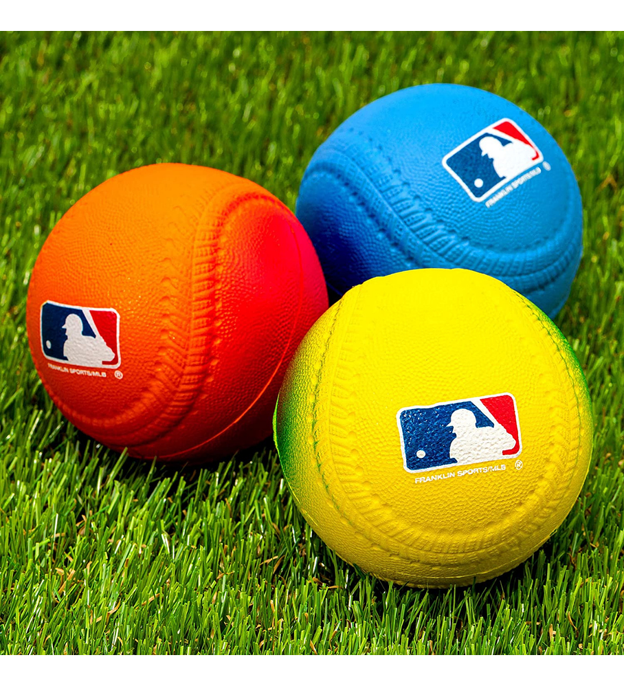 Pelotas de Espuma MLB Franklin Sports 70 mm Foam Baseballs 3 Unidades