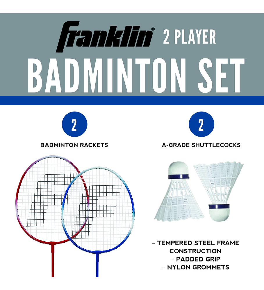 Raquetas de Bádminton Franklin Sports Set 2 Raquetas