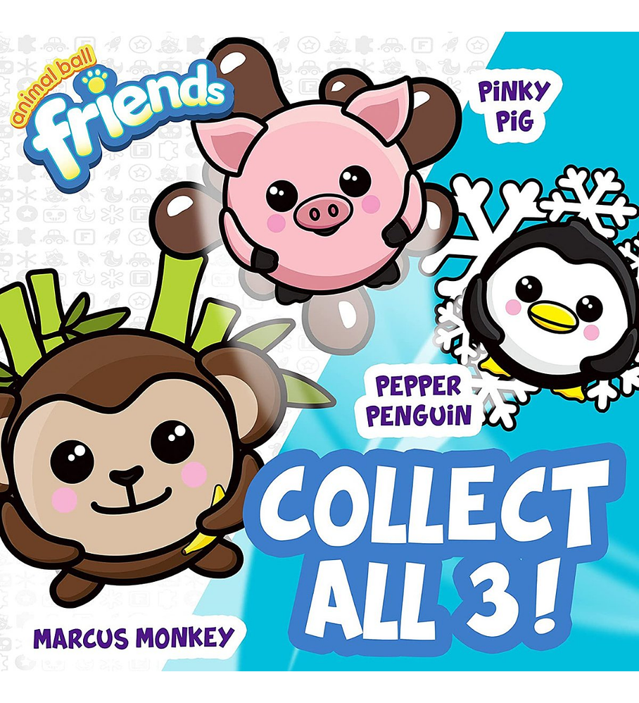 Pelota de Espuma de Mono Franklin Sports 15 cm Animal Ball Friends Marcus Monkey