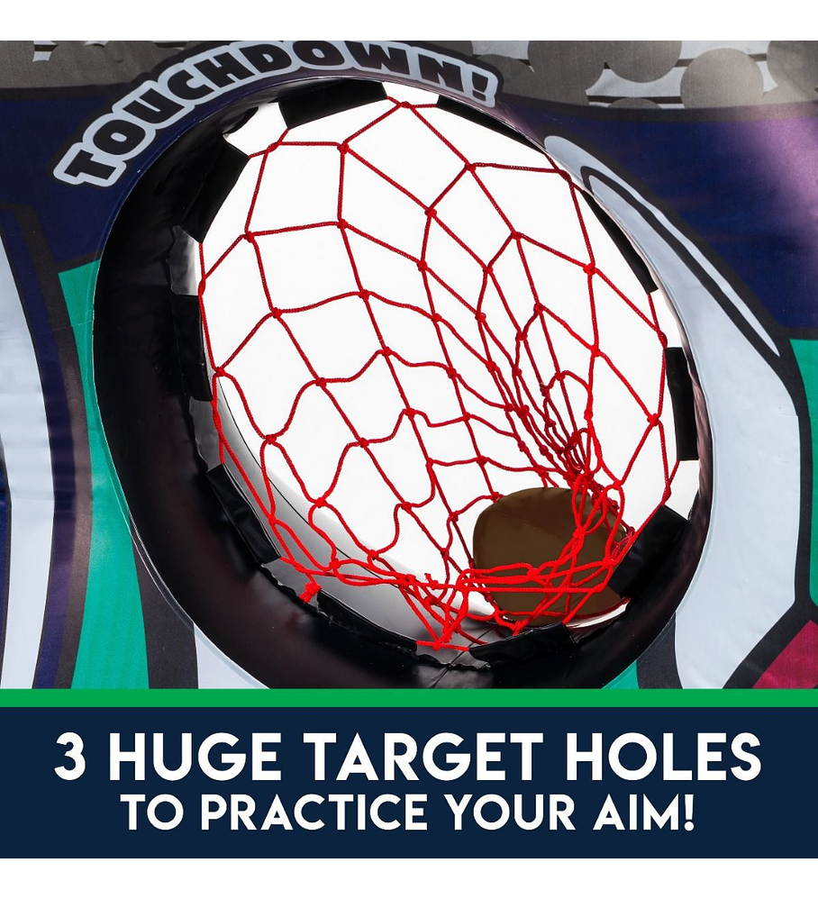 Target Inflable Fútbol Americano 3 Hoyos Franklin Sports 3 Holes Inflatable Target