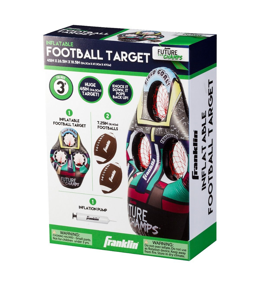 Target Inflable Fútbol Americano 3 Hoyos Franklin Sports 3 Holes Inflatable Target