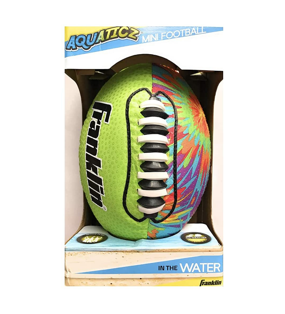 Balón Fútbol Americano Franklin Sports Aquaticz Verde Tamaño Mini