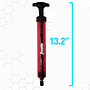 Bombín 34 cm Azul Franklin Sports Dual Action Pump 2