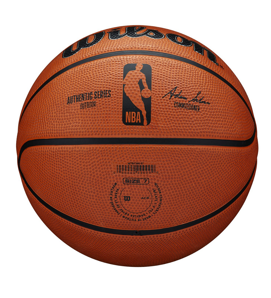 Balón Basketball Wilson NBA Authentic Series Outdoor Tamaño 7