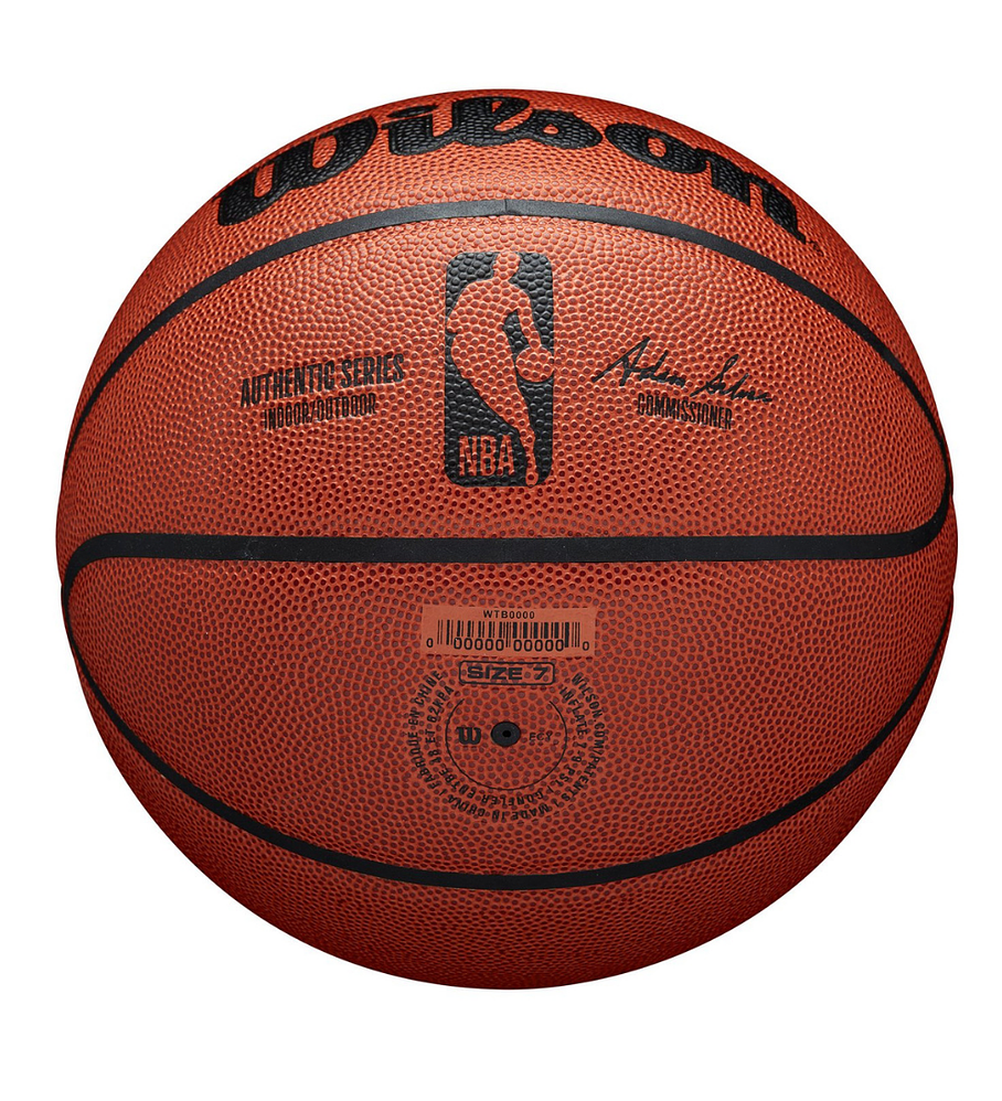 Balón Basketball Wilson NBA Authentic Series Indoor Outdoor Tamaño 7