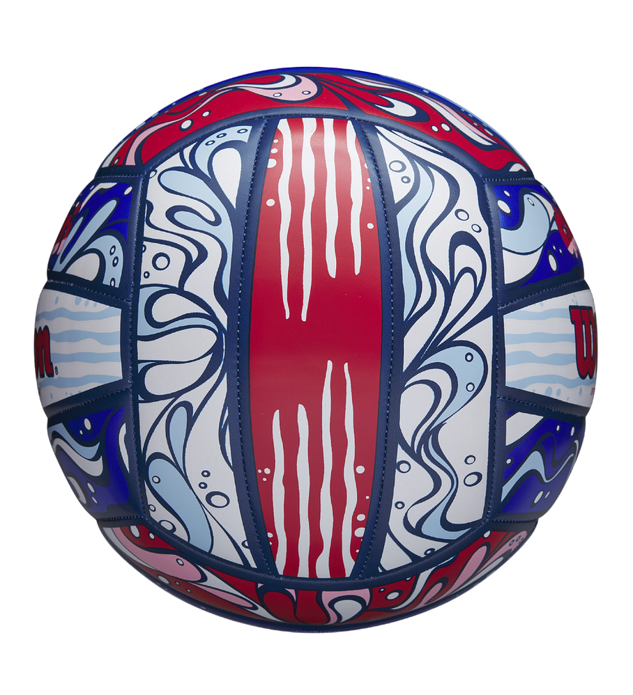 Balón Volleyball Wilson Ocean Graffiti Tamaño 5 Azul