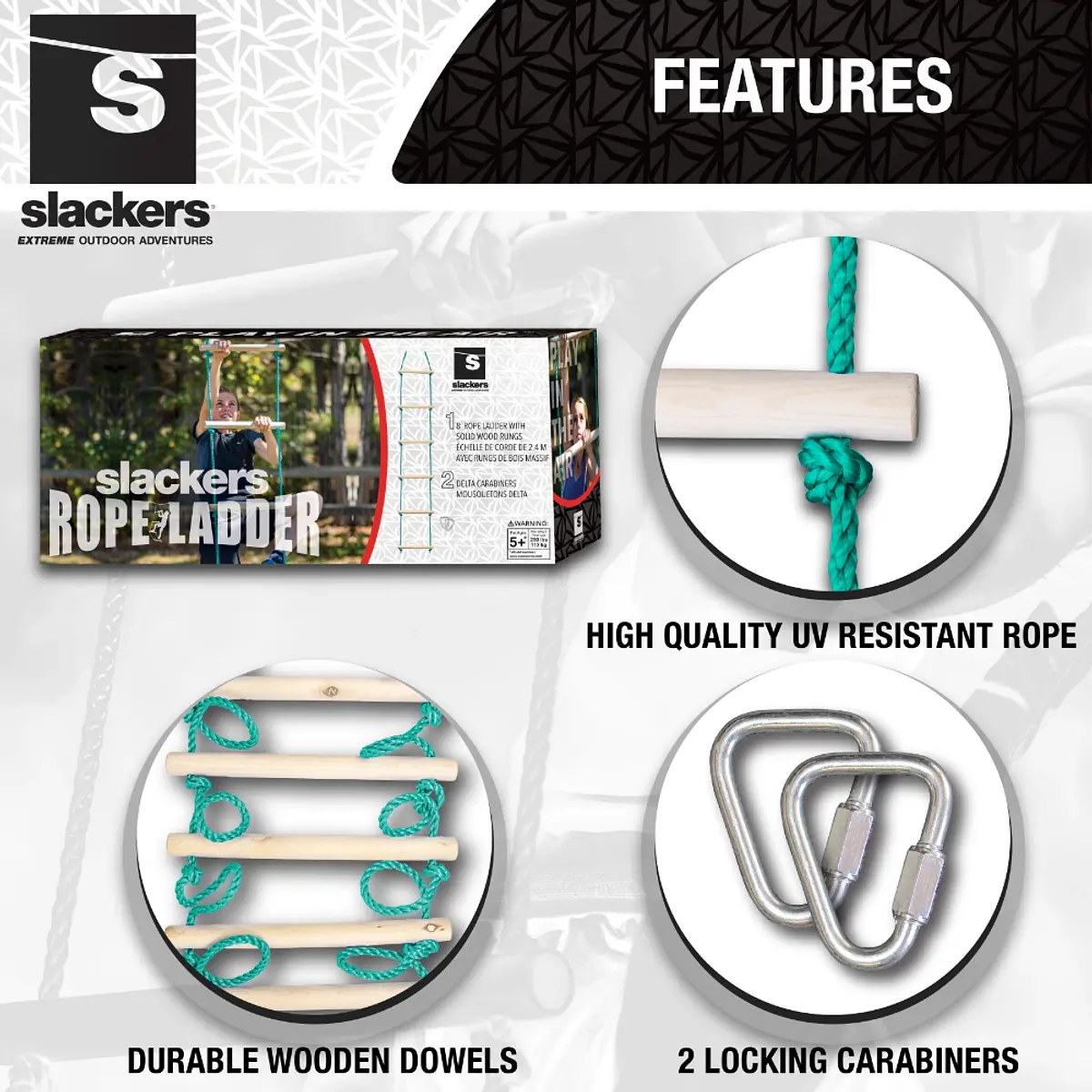 Escalera de Cuerda Ninja Slackers Ninja Rope Ladder