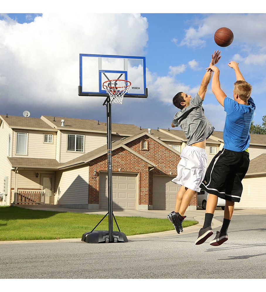 Aro de Basketball Portátil Lifetime Tablero Policarbonato 122 x 84 cm 48″ Altura Oficial Front Court