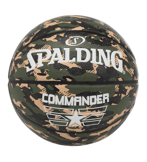 Balón Basketball Spalding Commander Camo Tamaño 7 Militar