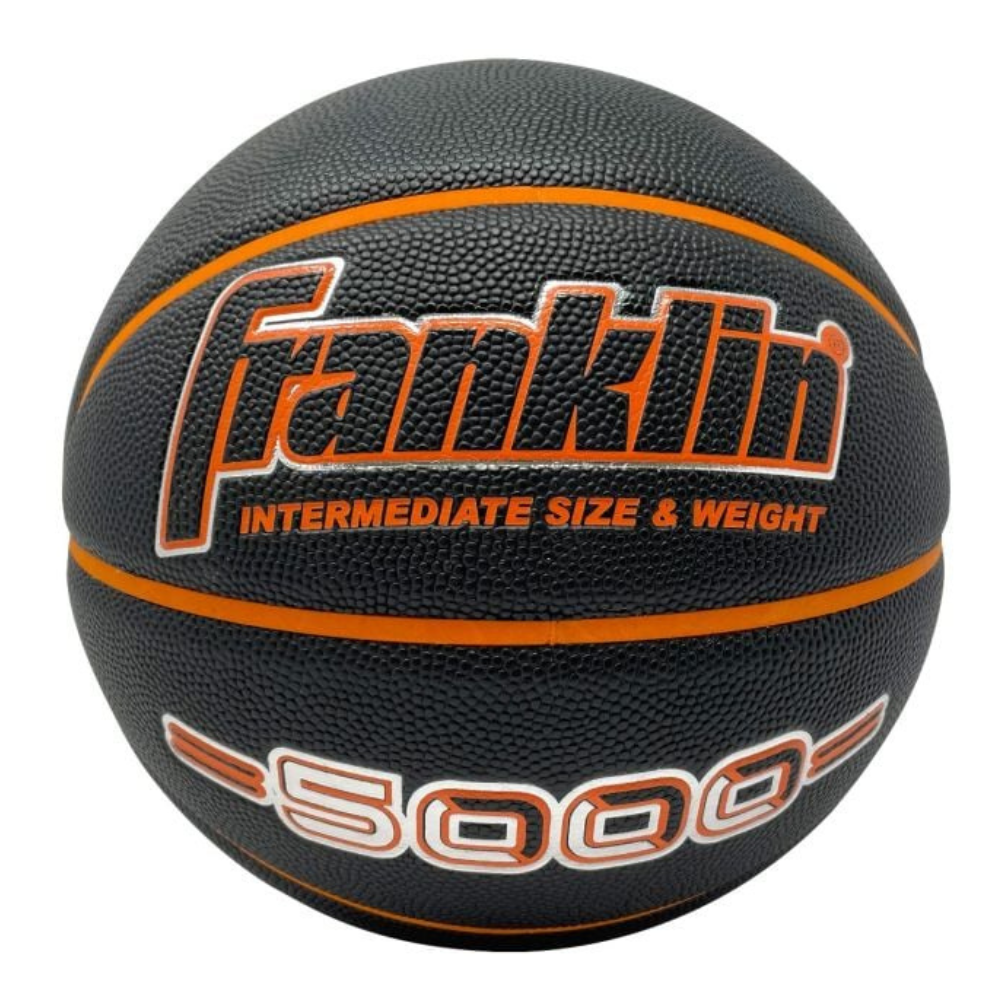Balón Basketball Franklin Sports 5000 Negro Naranja Tamaño 6