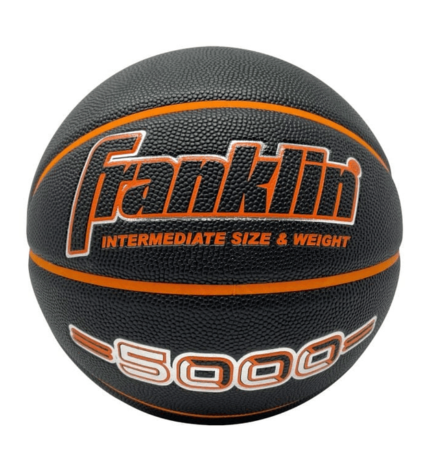 Balón Basketball Franklin Sports 5000 Negro Naranja Tamaño 6