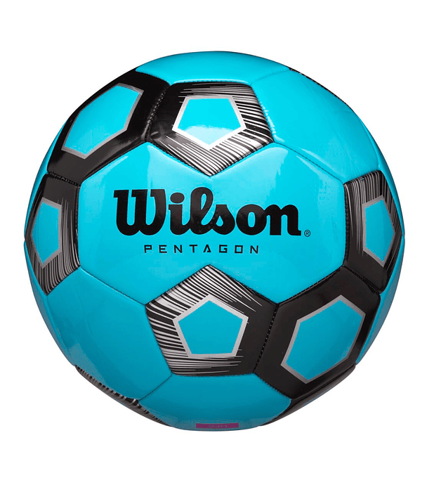 Balón Futbol Wilson Pentagon Tamaño 5 Azul