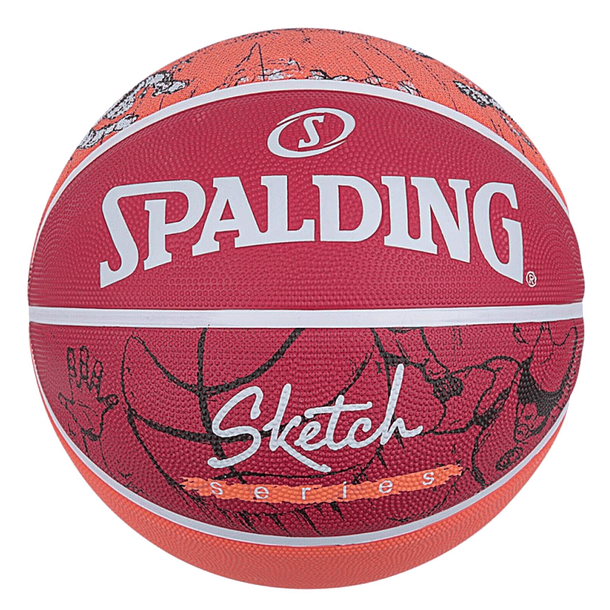 Balón Basketball Sketch Series Tamaño 7 Rojo