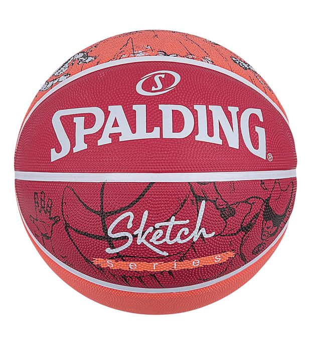 Balón Basketball Sketch Series Tamaño 7 Rojo