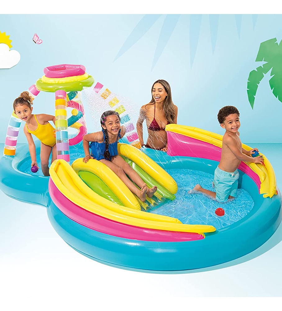 Centro de Actividad Inflable Intex Arcoíris Rainbow Funnel