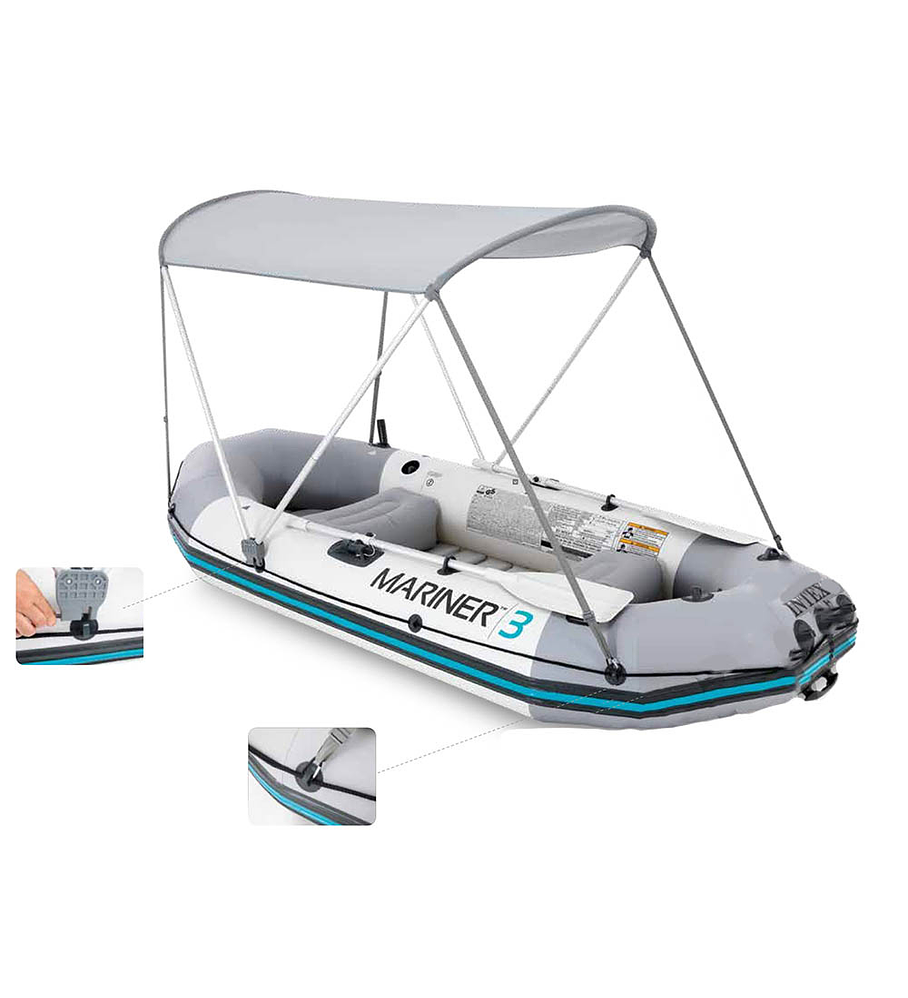 Toldo Para Bote Intex Cubierta Boat Canopy 160 x 124 cm
