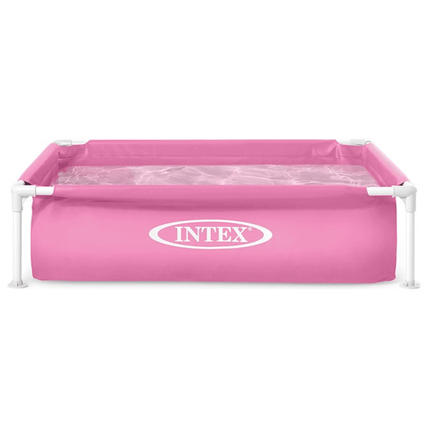 Piscina Estructural Intex Mini Frame 122x122x30 Cm Rosada