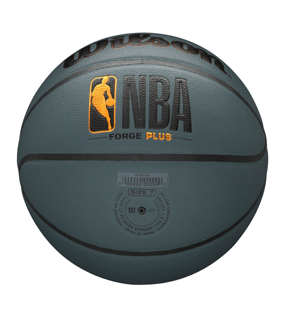 Balón Basketball Wilson NBA Forge Plus Tamaño 7 Gris Oscuro