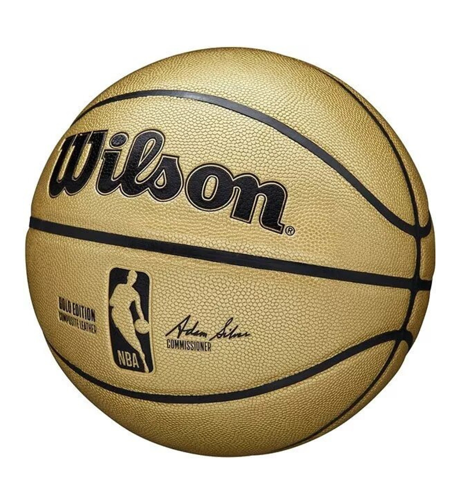 Balón Basketball Wilson NBA Commemorative Gold Edition Tamaño 7 Dorado