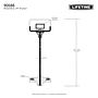 Aro de Basketball Portátil Lifetime Tablero Polietileno 112 x 69 cm 44″ Altura Oficial Telescópico 5