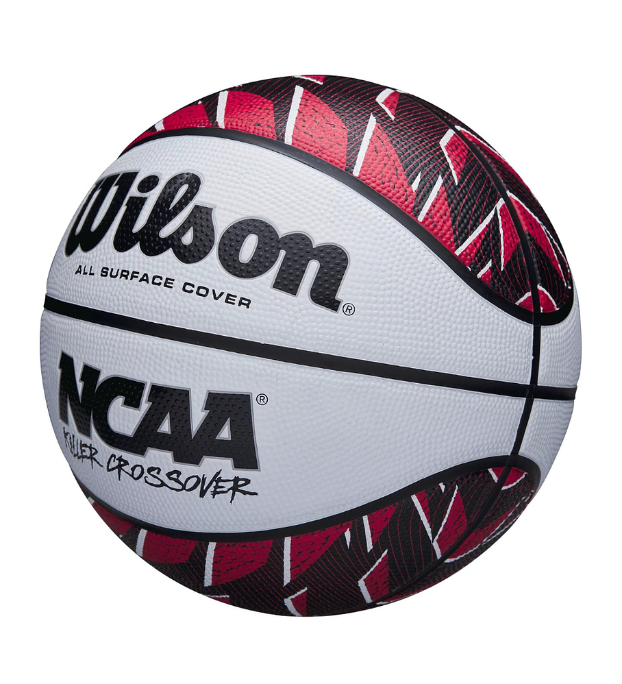 Balón Basketball Wilson NCAA Killer Crossover Tamaño 7 Rojo