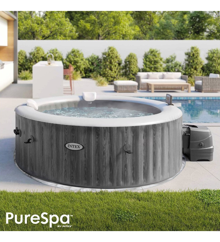 Spa Hot Tub Inflable Intex Greywood Deluxe 6 Personas