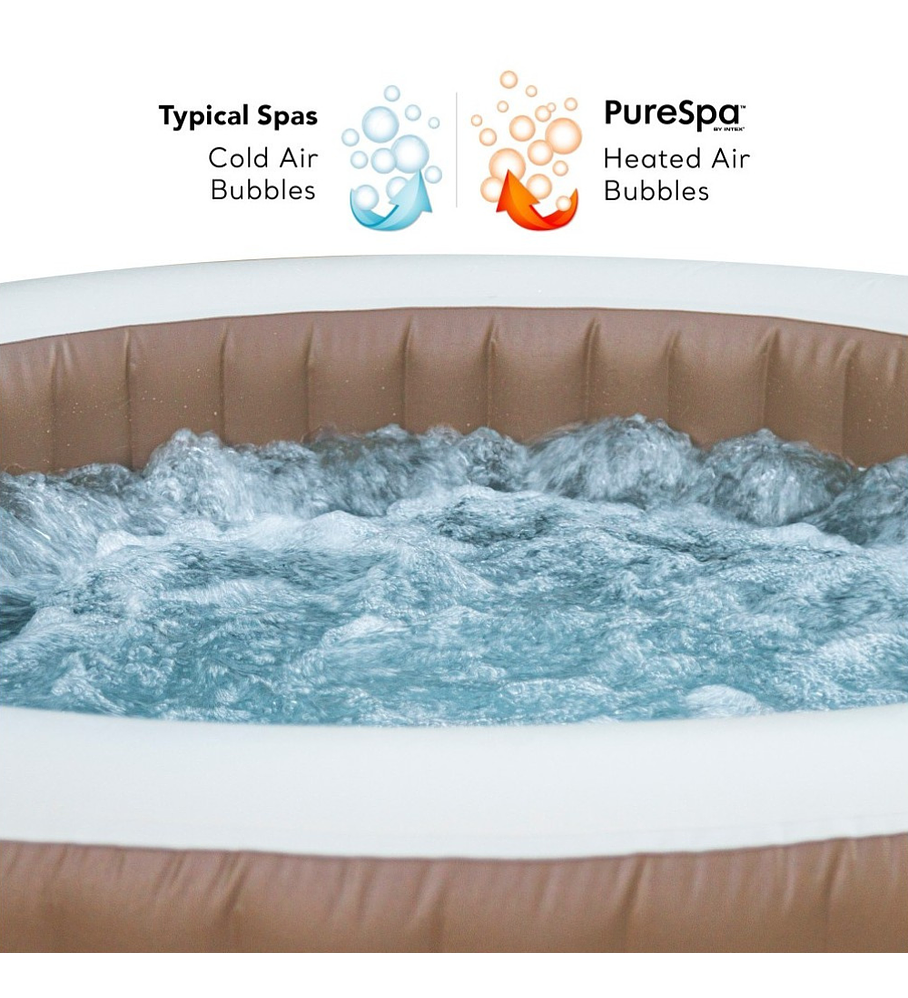 Spa Hot Tub Inflable Intex Bubble Massage 6 Personas