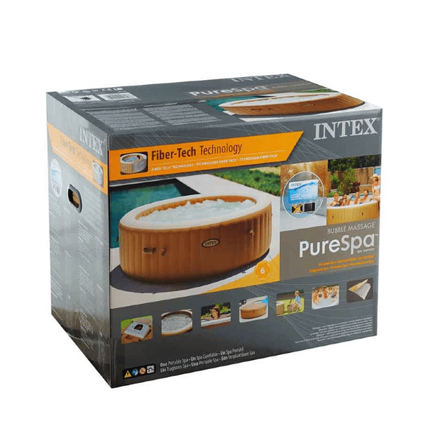 Spa Hot Tub Inflable Intex Bubble Massage 6 Personas 16