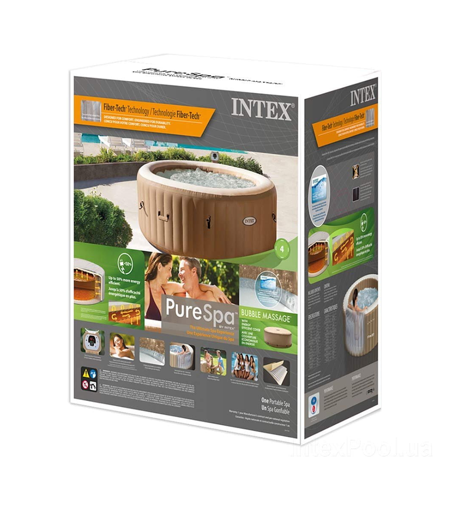 Spa Hot Tub Inflable Intex Bubble Massage 4 Personas