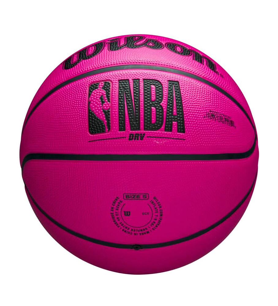 Balón Basketball Wilson NBA DRV Outdoor Tamaño 7 Rosado