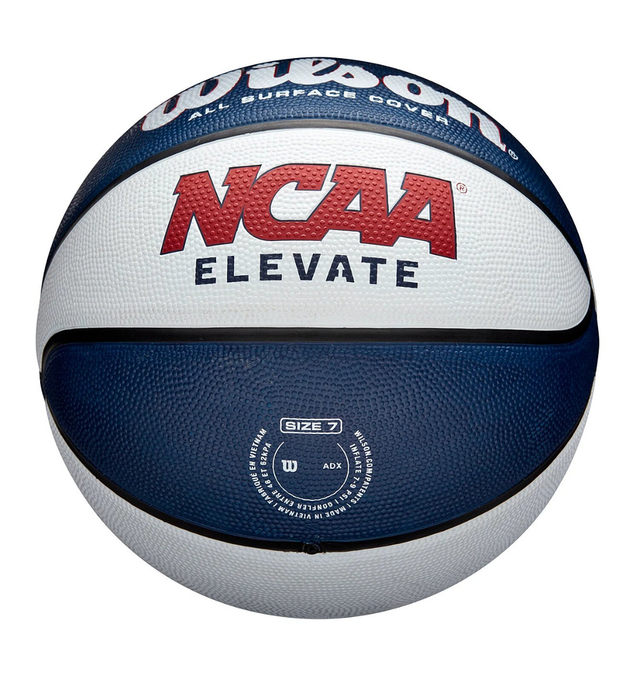 Balón Basketball Wilson NCAA Elevate Tamaño 7 Azul Blanco