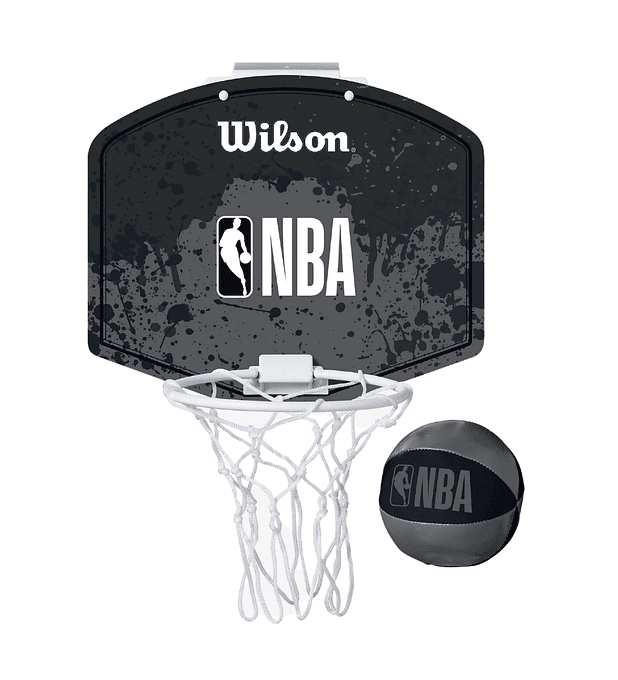 Tablero de Basketball de Puerta Wilson NBA Mini Hoop Team 28,5 x 24 cm Negro
