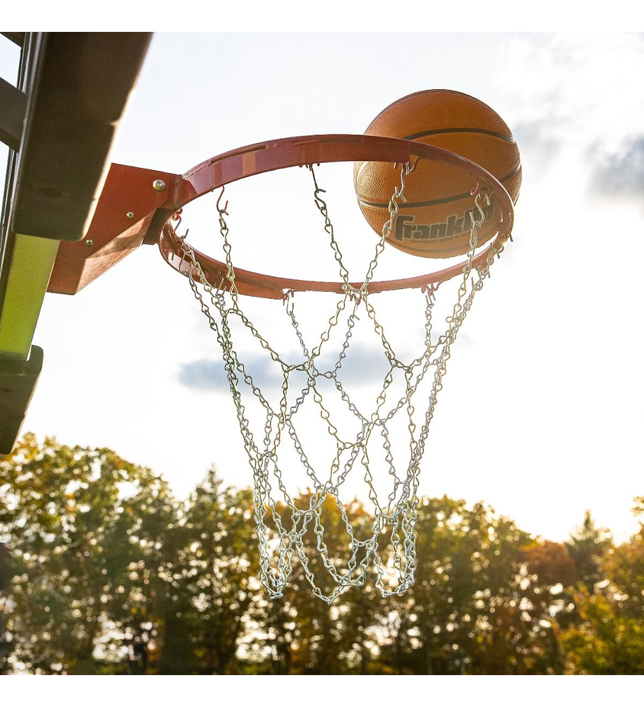 Red Basketball de Metal Franklin Sports Hoop Chain 12 Loop Basketball Net