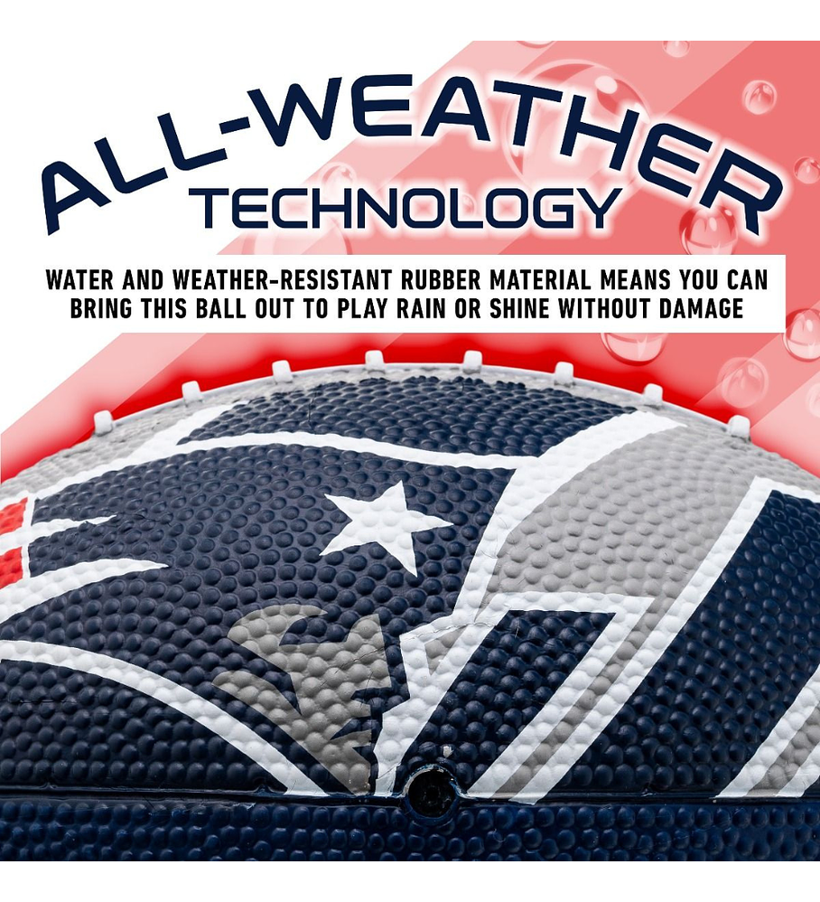 Balón Fútbol Americano Franklin Sports NFL Team Patriots 22 cm