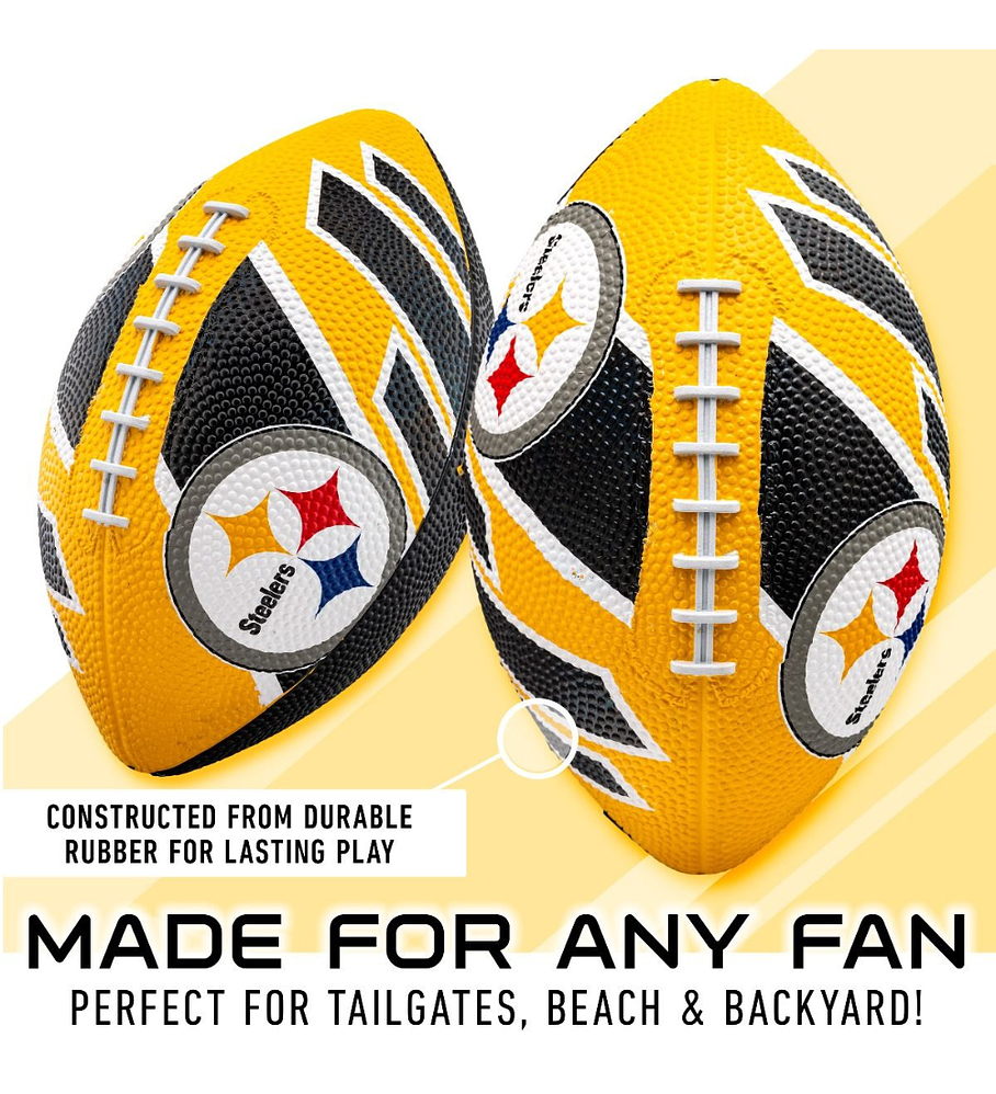 Balón Fútbol Americano Franklin Sports NFL Team Steelers 22 cm