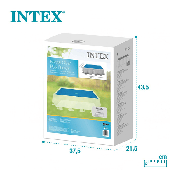 Cobertor Solar Piscina Intex Rectangular 400 x 200 Cm Pool Cover 5