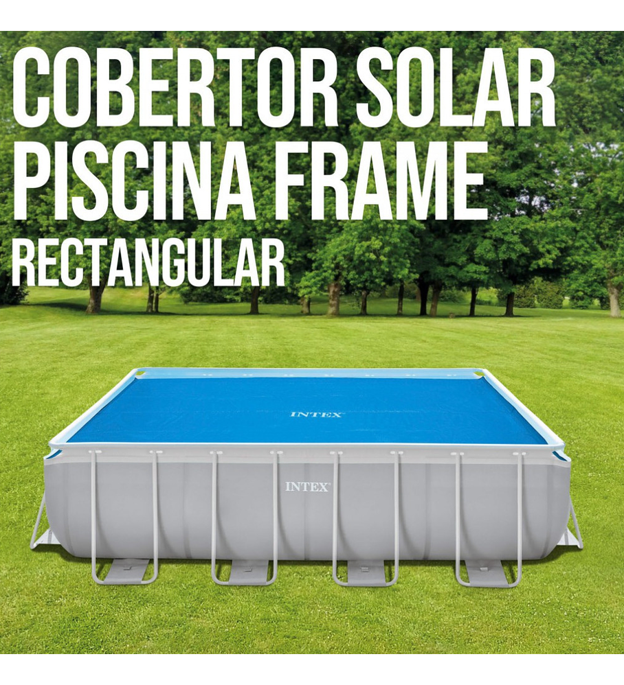 Cobertor Solar Piscina Intex Rectangular 400 x 200 Cm Pool Cover