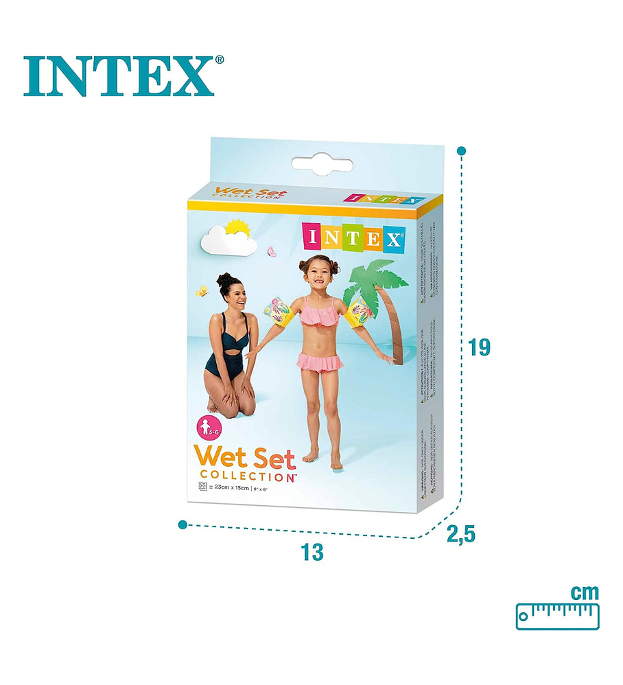 Alitas Inflables Niño Intex Capacidad 30 Kg Tropical Buddies