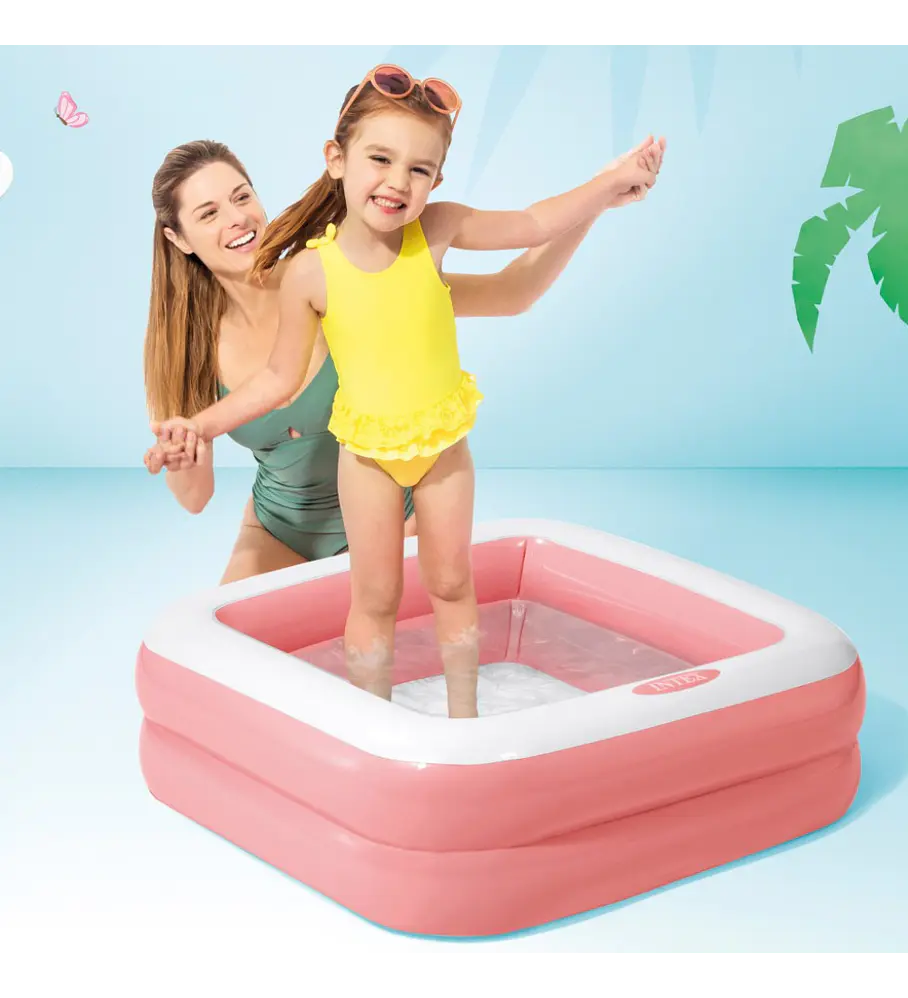 Piscina bebé Intex arcoíris 142x119x84 cm de segunda mano por 10 EUR en Valencia en WALLAPOP