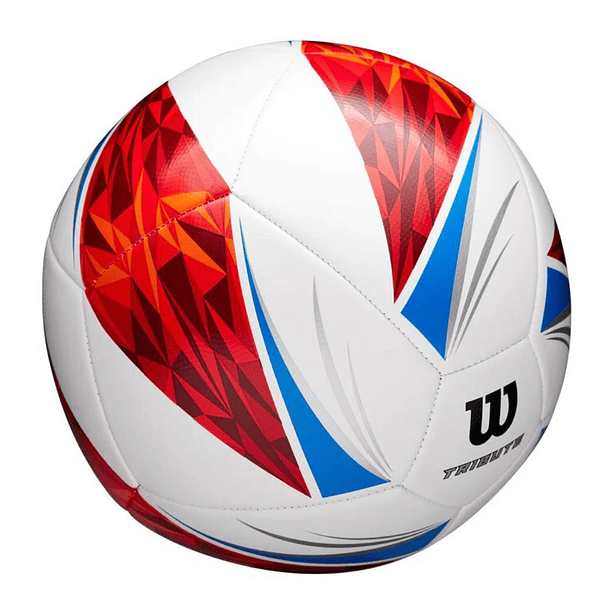 Balón Futbol Wilson Tribute Tamaño 5 Blanco Rojo Azul 3