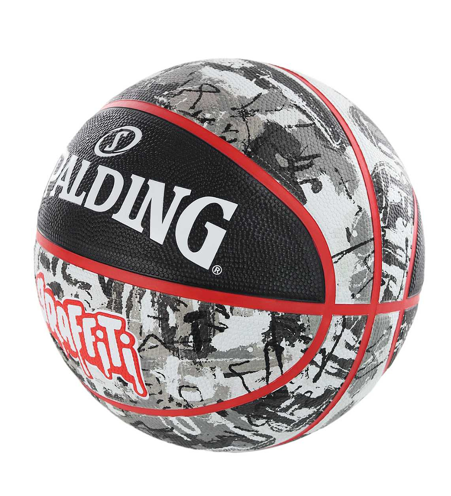 Balón Basketball Spalding Graffiti Tamaño 7 Rojo